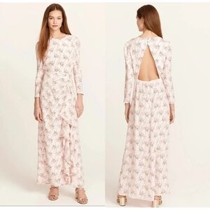 J. Crew Collection • Ruffle Silk Dress in Freesia Floral